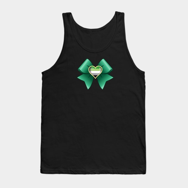 Pride Guardian: Aromantic Tank Top by LittleWhiteOwl